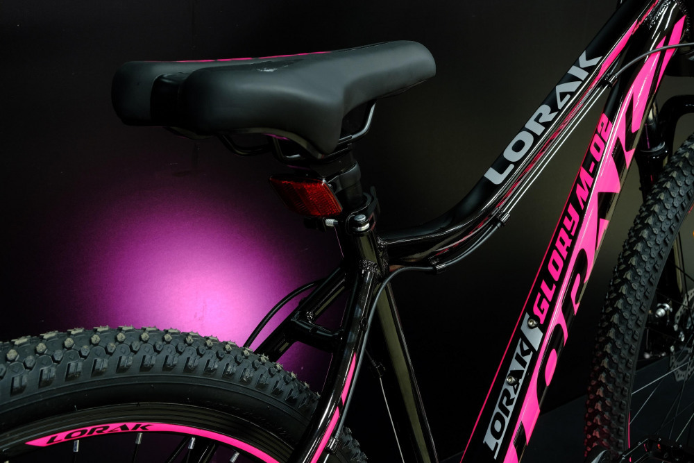 LORAK GLORY M-02 Матовый Чёрный/Розовый (27.5")