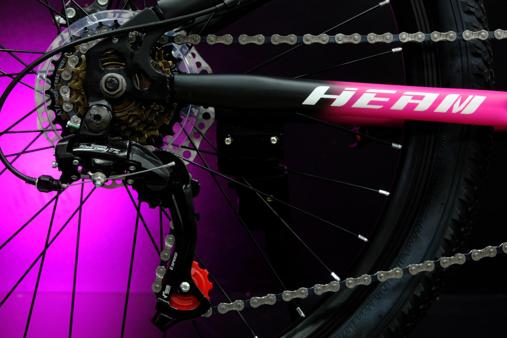 Heam FOX 24 Girl Матовый Чёрный/Розовый