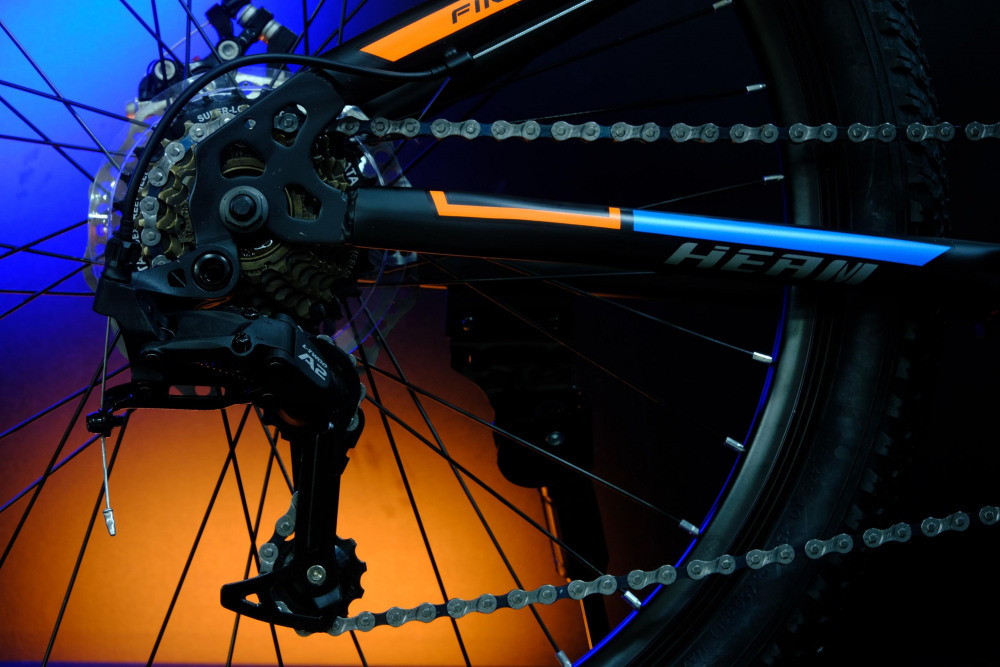 Heam First 247 Матовый Чёрный/Оранжевый/Синий