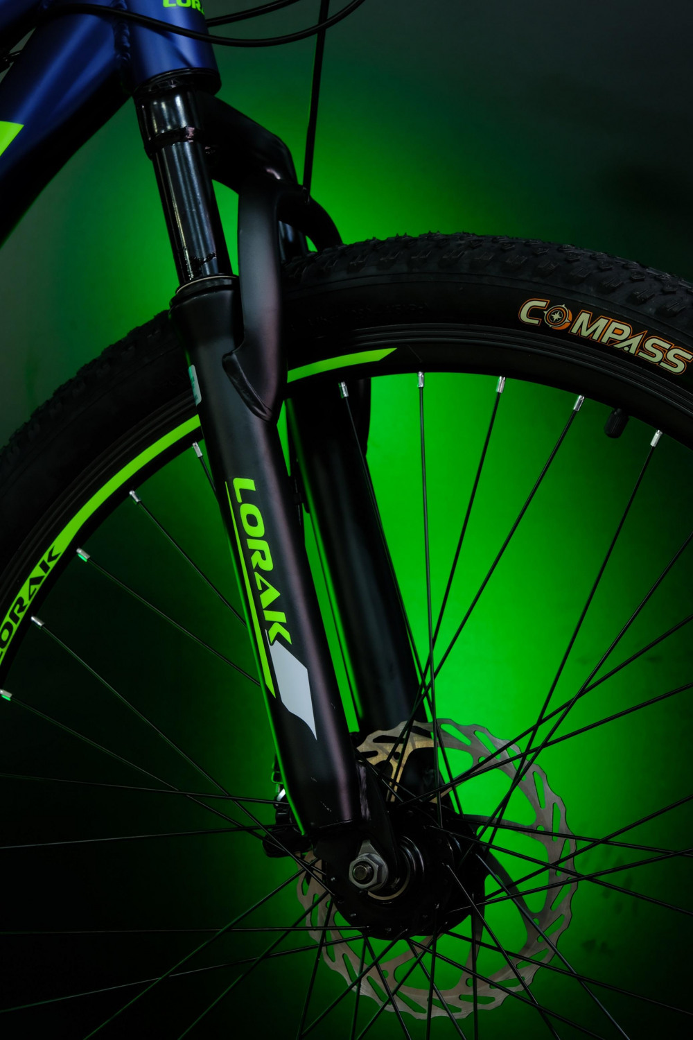 LORAK SHARK 26 BLACK Матовый Синий/Зелёный